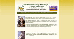 Desktop Screenshot of lostmountaindogtraining.com